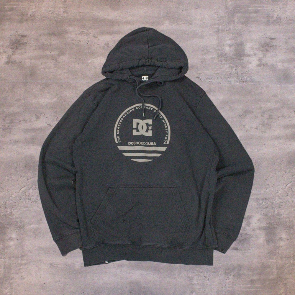 Vintage VTG Y2K 2000's 00's DC SHoes Oversize Baggy Black Hoodie